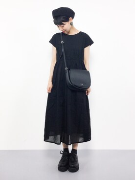 「Samansa Mos2 blue（サマンサモスモスブルー）のアイテム（ワンピース/ドレス）」を使った、ambiさん（レディース・160cm）の夏コーディネート