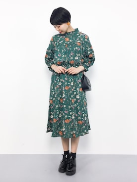 「SpRay（スプレイ）のアイテム（ワンピース/ドレス）」を使った、ambiさん（レディース・160cm）の夏コーディネート