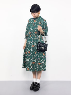 「SpRay（スプレイ）のアイテム（ワンピース/ドレス）」を使った、ambiさん（レディース・160cm）の夏コーディネート
