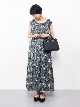 「RAY CASSIN（レイカズン）のアイテム（ワンピース/ドレス）」を使った、ambiさん（レディース・160cm）の夏コーディネート