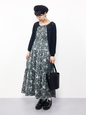 「RAY CASSIN（レイカズン）のアイテム（ワンピース/ドレス）」を使った、ambiさん（レディース・160cm）の夏コーディネート