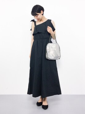 「MERLOT（メルロー）のアイテム（つなぎ/オールインワン）」を使った、ambiさん（レディース・160cm）の夏コーディネート