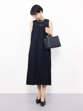「PAR ICI（パーリッシィ）のアイテム（ワンピース）」を使った、ambiさん（レディース・160cm）の夏コーディネート