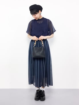 「UNBILLION（アンビリオン）のアイテム」を使った、ambiさん（レディース・160cm）の夏コーディネート