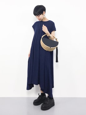 「haco!（ハコ）のアイテム（ワンピース/ドレス）」を使った、ambiさん（レディース・160cm）の夏コーディネート