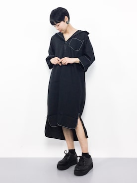「kutir（クティール）のアイテム（ワンピース/ドレス）」を使った、ambiさん（レディース・160cm）の夏コーディネート