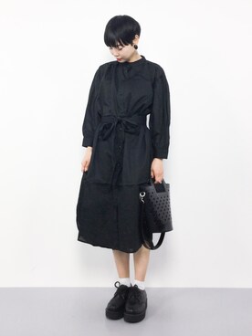 「haco!（ハコ）のアイテム（シャツワンピース）」を使った、ambiさん（レディース・160cm）の夏コーディネート