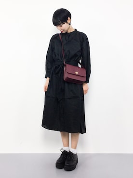 「haco!（ハコ）のアイテム（シャツワンピース）」を使った、ambiさん（レディース・160cm）の夏コーディネート