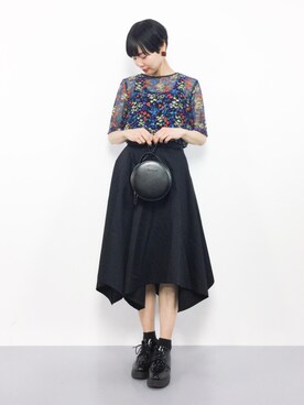 「classicalelf（クラシカルエルフ）のアイテム（バッグ）」を使った、ambiさん（レディース・160cm）の夏コーディネート