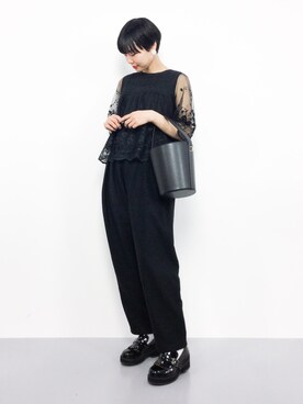 「merlot plus（メルロープリュス）のアイテム」を使った、ambiさん（レディース・160cm）の夏コーディネート