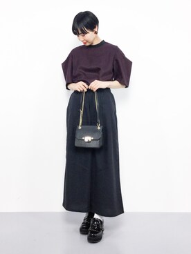 「classicalelf（クラシカルエルフ）のアイテム（バッグ）」を使った、ambiさん（レディース・160cm）の夏コーディネート