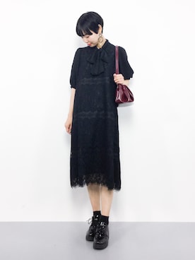 「merlot plus（メルロープリュス）のアイテム」を使った、ambiさん（レディース・160cm）の夏コーディネート