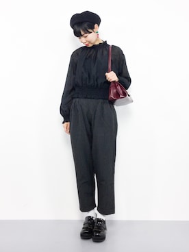 「merlot plus（メルロープリュス）のアイテム」を使った、ambiさん（レディース・160cm）の夏コーディネート