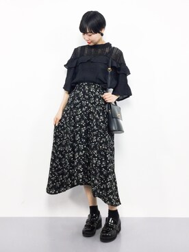 「merlot plus（メルロープリュス）のアイテム」を使った、ambiさん（レディース・160cm）の夏コーディネート