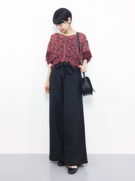 「HusHusH（ハッシュアッシュ）のアイテム」を使った、ambiさん（レディース・160cm）の夏コーディネート
