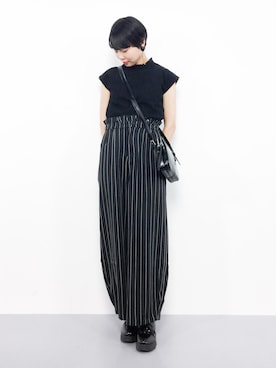 「merlot plus（メルロープリュス）のアイテム」を使った、ambiさん（レディース・160cm）の夏コーディネート