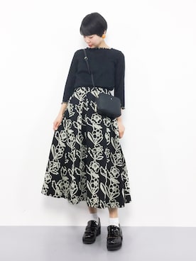 「merlot plus（メルロープリュス）のアイテム」を使った、ambiさん（レディース・160cm）の夏コーディネート