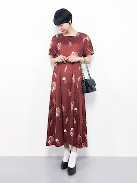 「merlot plus（メルロープリュス）のアイテム」を使った、ambiさん（レディース・160cm）の夏コーディネート