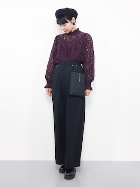 「merlot plus（メルロープリュス）のアイテム」を使った、ambiさん（レディース・160cm）の夏コーディネート