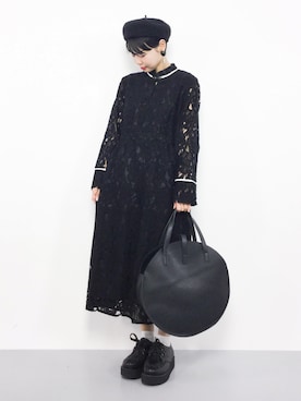 「merlot plus（メルロープリュス）のアイテム」を使った、ambiさん（レディース・160cm）の秋コーディネート