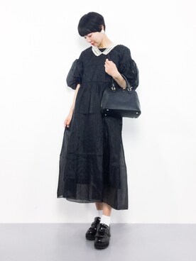 「merlot plus（メルロープリュス）のアイテム」を使った、ambiさん（レディース・160cm）の秋コーディネート