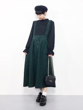 「merlot plus（メルロープリュス）のアイテム」を使った、ambiさん（レディース・160cm）の秋コーディネート