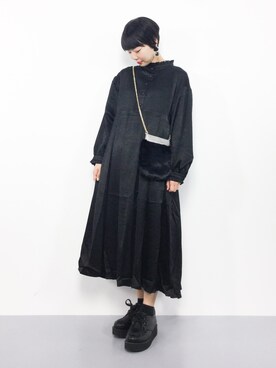 「merlot plus（メルロープリュス）のアイテム」を使った、ambiさん（レディース・160cm）の秋コーディネート
