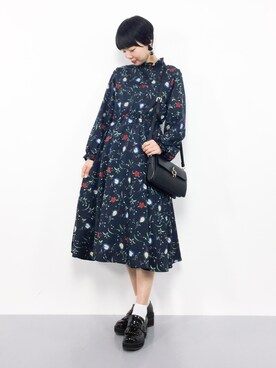 「SpRay（スプレイ）のアイテム（ワンピース/ドレス）」を使った、ambiさん（レディース・160cm）の秋コーディネート