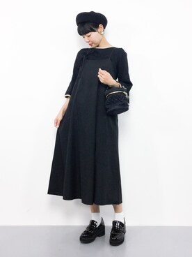 「haco!（ハコ）のアイテム（ワンピース/ドレス）」を使った、ambiさん（レディース・160cm）の秋コーディネート