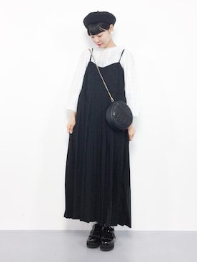 「merlot plus（メルロープリュス）のアイテム」を使った、ambiさん（レディース・160cm）の秋コーディネート