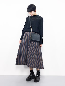 「HLAADA（フラーダ）のアイテム」を使った、ambiさん（レディース・160cm）の秋コーディネート