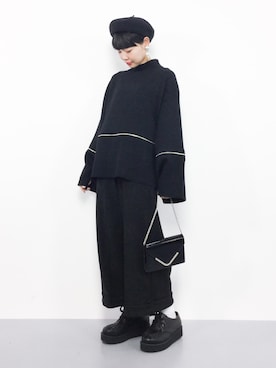 「Ameri（アメリ）のアイテム（トップス）」を使った、ambiさん（レディース・160cm）の秋コーディネート