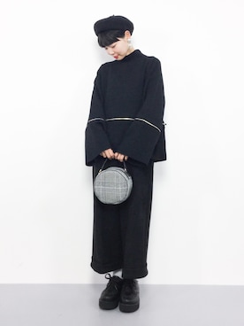 「Ameri（アメリ）のアイテム（トップス）」を使った、ambiさん（レディース・160cm）の秋コーディネート