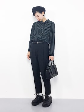 「PLAIN CLOTHING（プレーンクロージング）のアイテム」を使った、ambiさん（レディース・160cm）の秋コーディネート