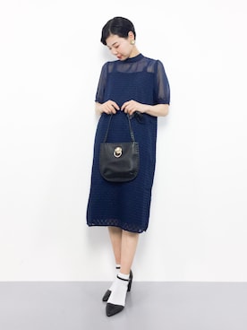 「merlot plus（メルロープリュス）のアイテム」を使った、ambiさん（レディース・160cm）の秋コーディネート