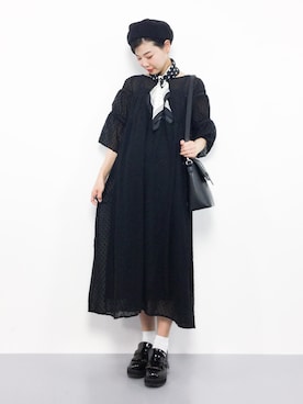 「merlot plus（メルロープリュス）のアイテム」を使った、ambiさん（レディース・160cm）の秋コーディネート