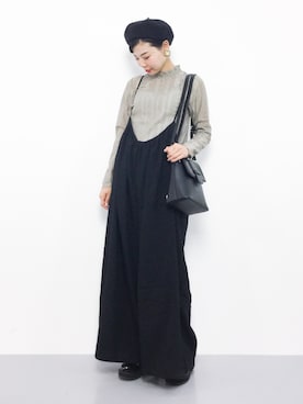 「Ray Cassin」｜「アイテム（オールインワン・サロペット）」を使った、ambiさん（レディース・160cm）の秋コーディネート