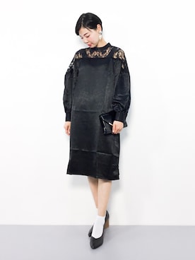 「merlot plus（メルロープリュス）のアイテム」を使った、ambiさん（レディース・160cm）の秋コーディネート