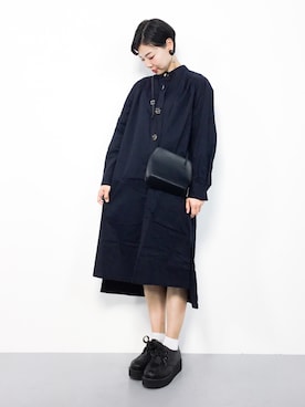 「PAGEBOY」｜「アイテム（シャツワンピース）」を使った、ambiさん（レディース・160cm）の秋コーディネート