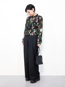 「merlot plus（メルロープリュス）のアイテム」を使った、ambiさん（レディース・160cm）の秋コーディネート