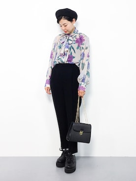「PLAIN CLOTHING（プレーンクロージング）のアイテム」を使った、ambiさん（レディース・160cm）の秋コーディネート
