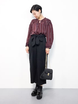 「PLAIN CLOTHING（プレーンクロージング）のアイテム」を使った、ambiさん（レディース・160cm）の秋コーディネート