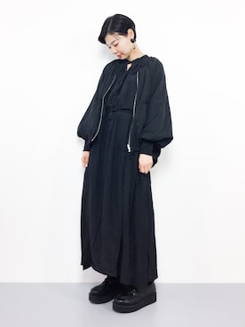 「KBF（ケイビーエフ）のアイテム（ブルゾン）」を使った、ambiさん（レディース・160cm）の秋コーディネート