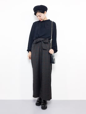 「PLAIN CLOTHING（プレーンクロージング）のアイテム」を使った、ambiさん（レディース・160cm）の秋コーディネート