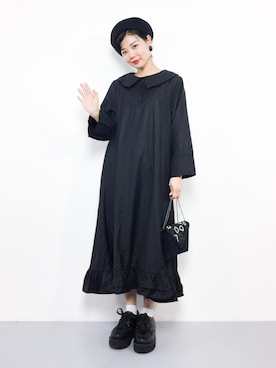 「merlot plus（メルロープリュス）のアイテム」を使った、ambiさん（レディース・160cm）の秋コーディネート