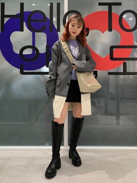 「targetto」｜Emiriさん（レディース・153cm）の秋コーディネート