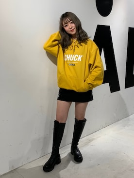 「ALAND（エーランド）のアイテム」を使った、Emiriさん（レディース・153cm）の冬コーディネート