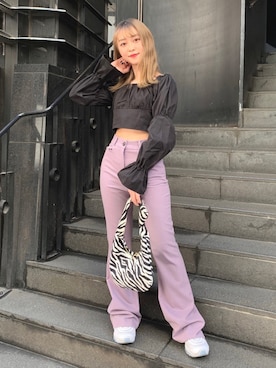 「ALAND（エーランド）のアイテム」を使った、Emiriさん（レディース・153cm）の冬コーディネート