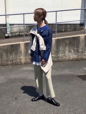 「AMINA COLLECTION（アミナコレクション）のアイテム」を使った、ライセルさん（メンズ・174cm）の春コーディネート