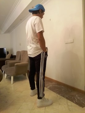 「ジャージーパンツ」｜「アイテム（腕時計）」を使った、bon-jaさん（メンズ・175cm）の夏コーディネート